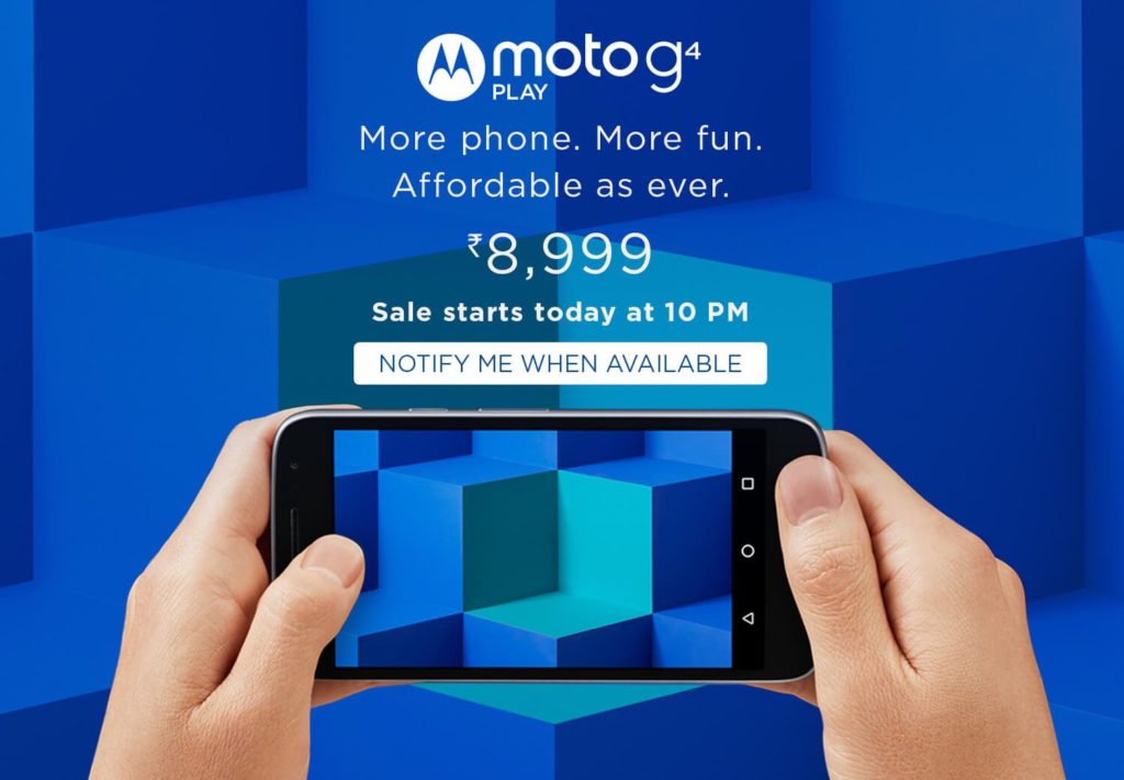 Moto G Play 4th Gen unveiled in India at Rs. 8,999
